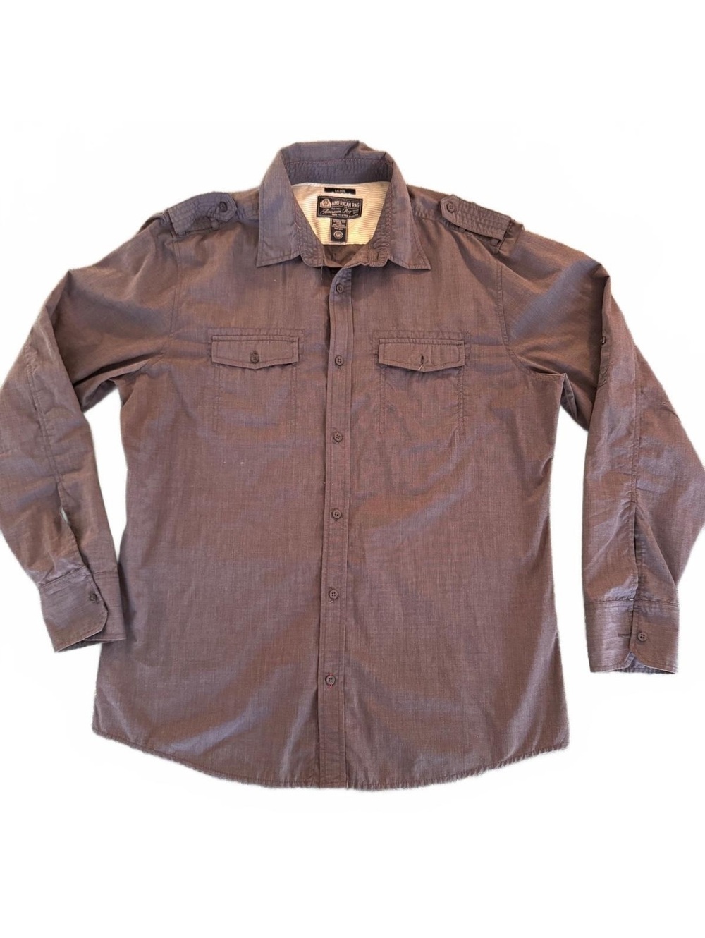 American Rag Men's Long Sleeve Button-Up Shirt Large
